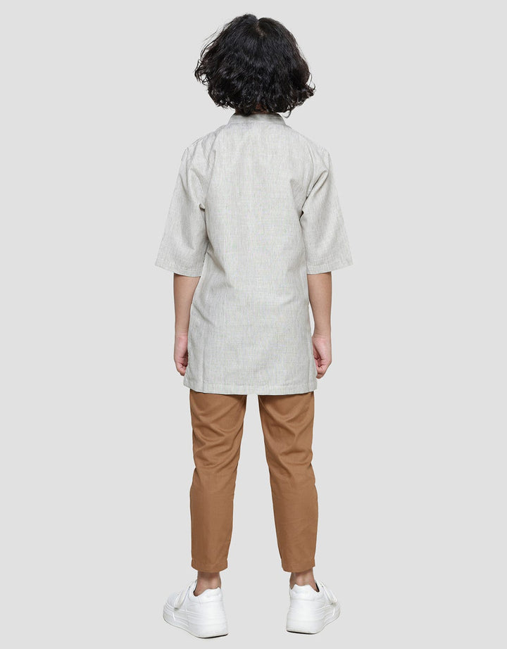 Little M Trex Animal Print Baju Setelan Anak Laki-laki