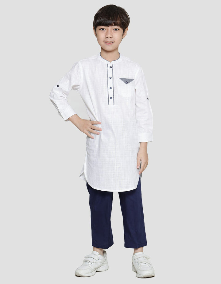 Little M Seasonal Set Texture Kurta Anak Laki-Laki