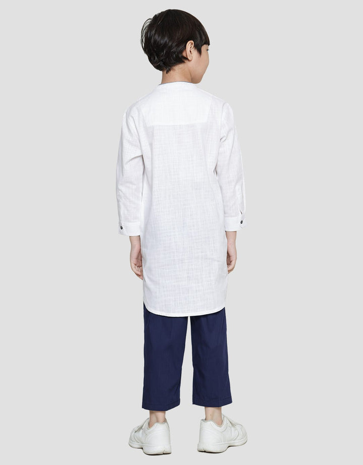Little M Seasonal Set Texture Kurta Anak Laki-Laki