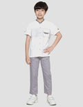 Little M Seasonal Dobby Dada Setelan Bamus Anak Laki-laki