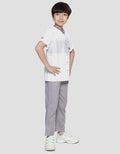 Little M Seasonal Dobby Dada Setelan Bamus Anak Laki-laki