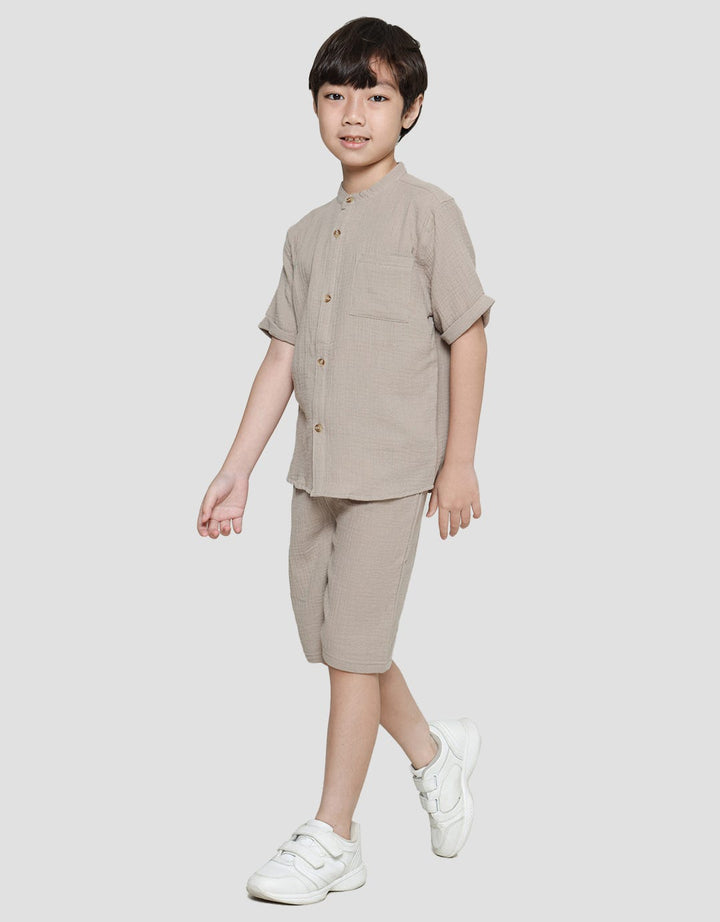 Little M Sywvn Woven Boys Shirt Set