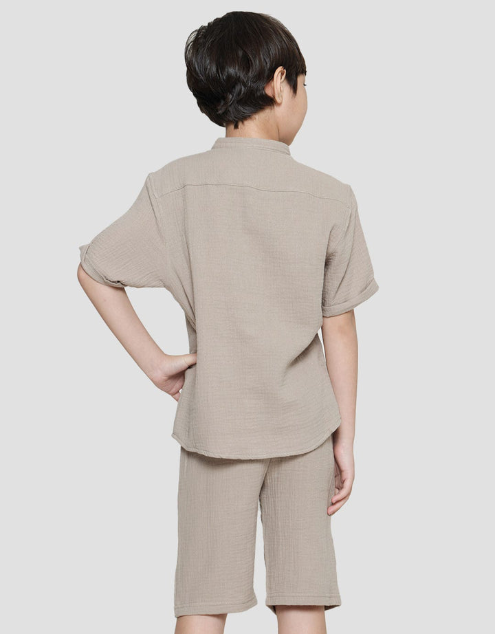 Little M Sywvn Woven Boys Shirt Set