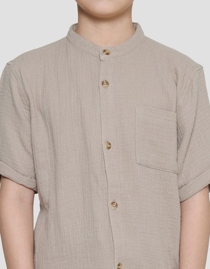 Little M Sywvn Woven Boys Shirt Set