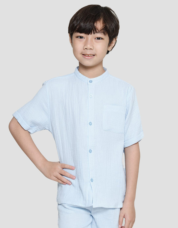 Little M Sywvn Woven Boys Shirt Set