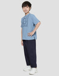 Little M Center Print Set Koko Anak Laki-laki