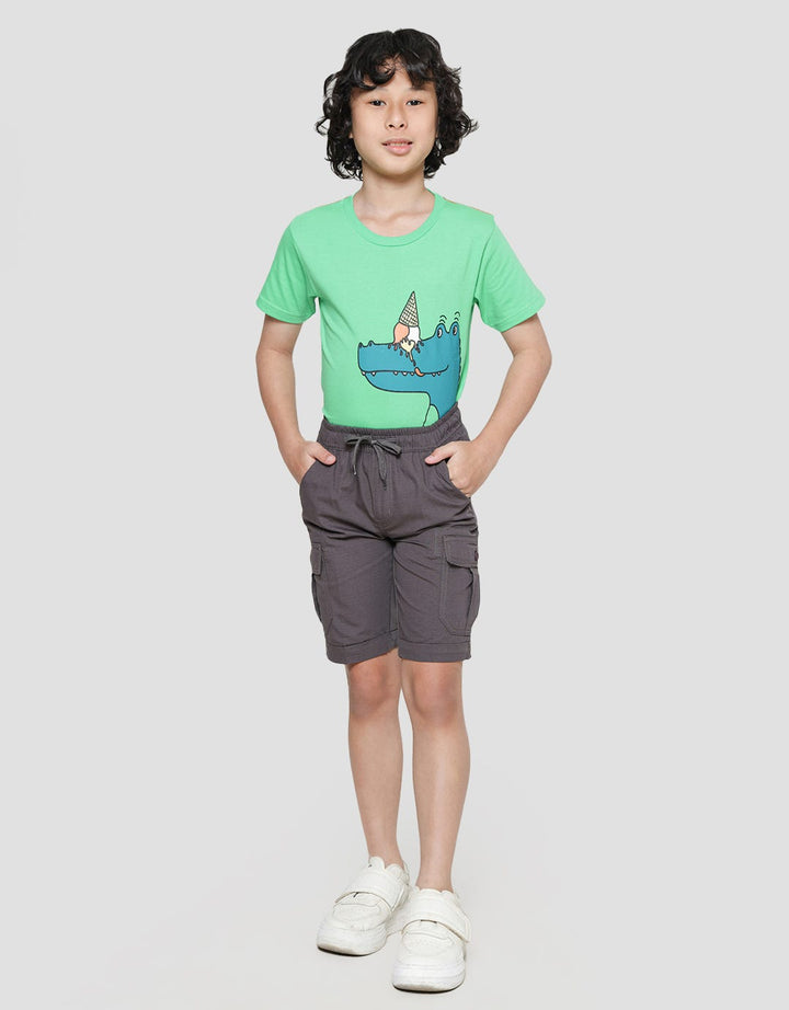 Little M Woven Cargo Slub Celana Pendek Anak Laki-Laki
