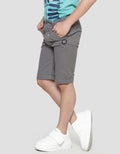 Little M Solid Zipper Boys Shorts