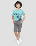 Little M Solid Zipper Boys Shorts