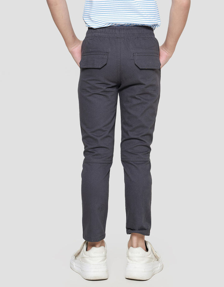 Little M Boys Regular Elastic Woven Long Pants
