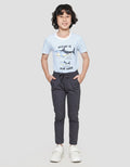 Little M Boys Regular Elastic Woven Long Pants