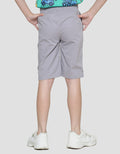 Little M Woven Rib Bordir Wheelie Cool Celana Pendek Anak Laki-laki