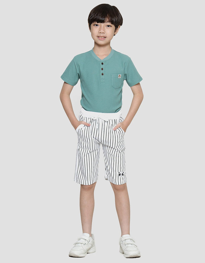 Little M Single Jersey Stripe Boys Shorts