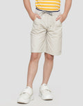 Little M Woven Solid Baby Canvas Boys Shorts