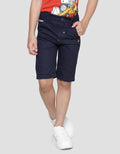 Little M Solid Zipper Boys Shorts