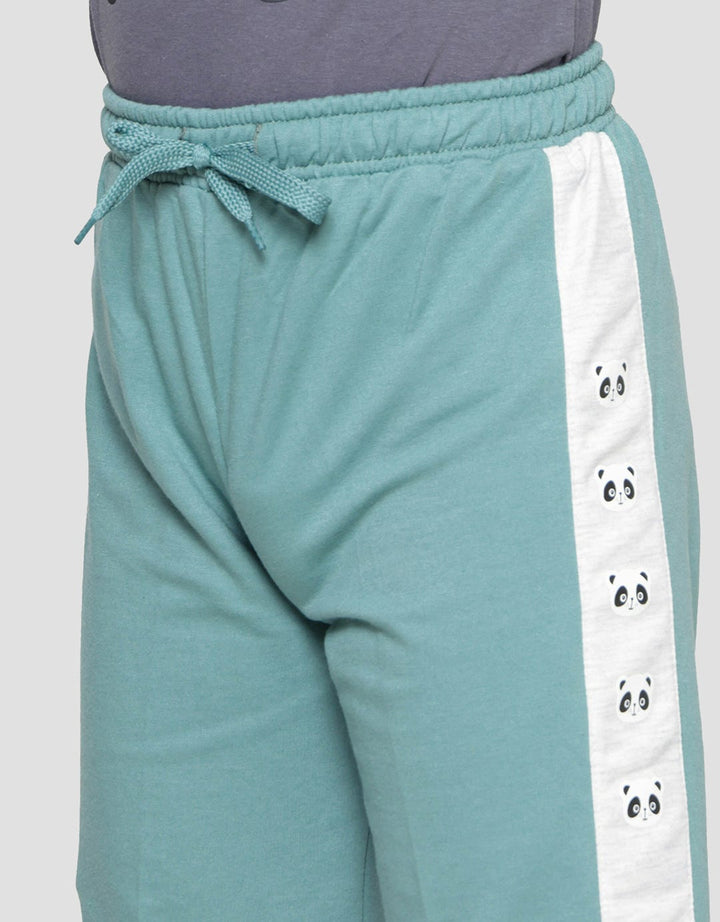 Little M Terry Panda Boys Shorts