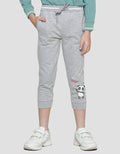 Little M Jogger Terry Panda Screen Print Boys