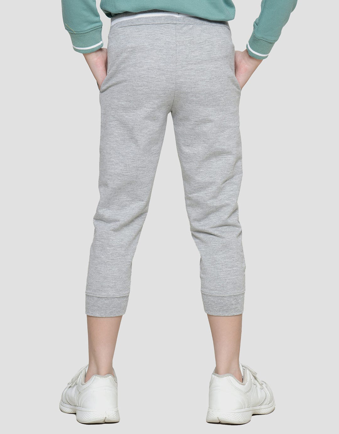 Little M Jogger Terry Panda Screen Print Boys