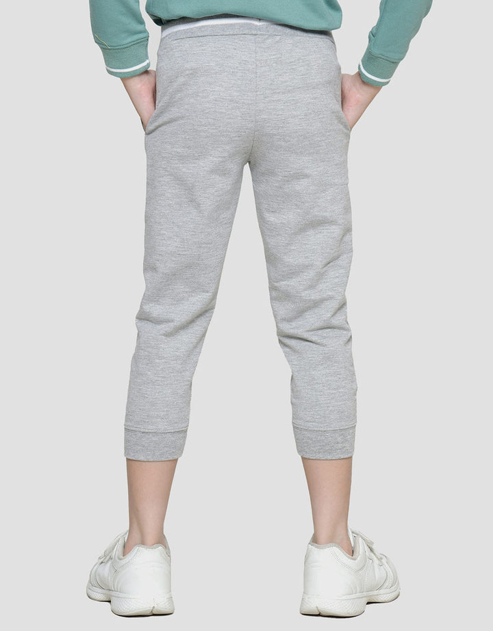 Little M Jogger Terry Panda Screen Print Boys