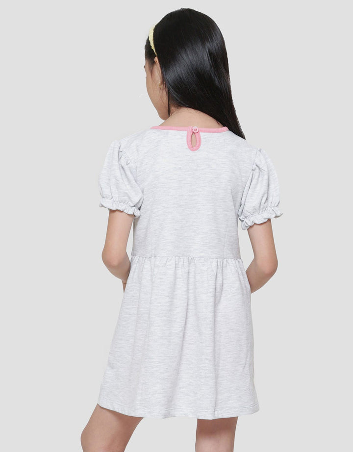 Little M Kantong Hati Aplikasi Midi Dress Anak Perempuan