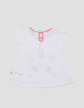 Pipiniko Unicorn Head Girls Short Sleeve T-Shirt