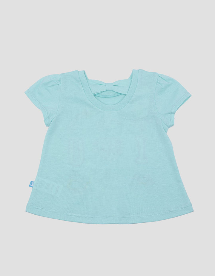 Pipiniko Girls' Back Ribbon Short Sleeve T-Shirt