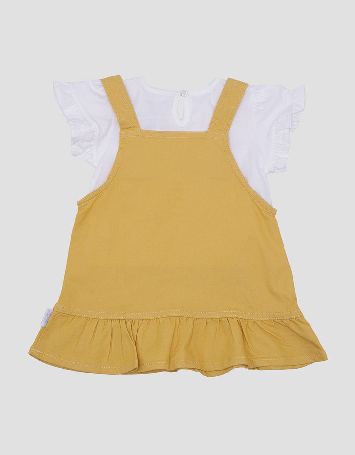 Pipiniko Cat Pocket Overall Dress Anak Perempuan