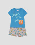 Pipiniko Setelan Anak Laki-laki Print Hello