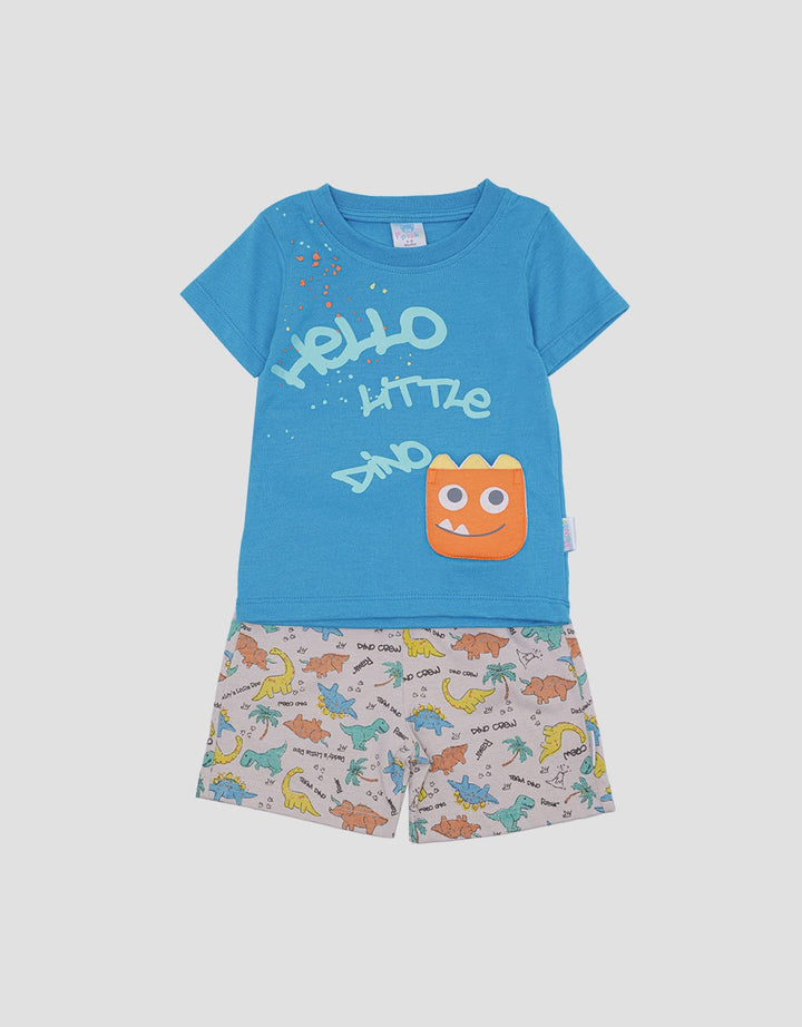 Pipiniko Setelan Anak Laki-laki Print Hello