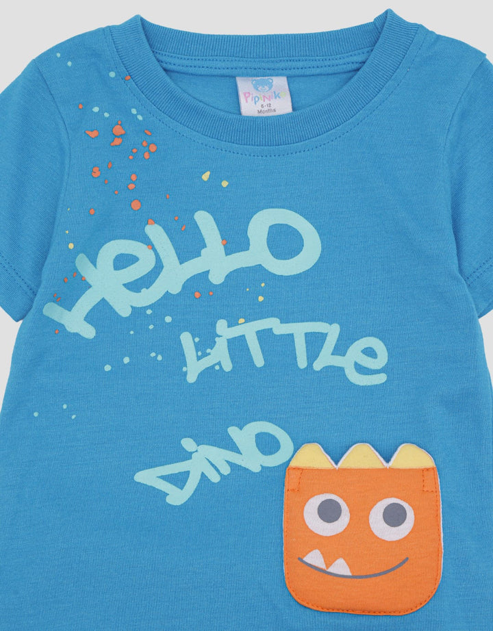 Pipiniko Setelan Anak Laki-laki Print Hello