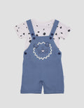 Pipiniko Jumpsuit Overall Anak Laki-laki Print Outline Dino