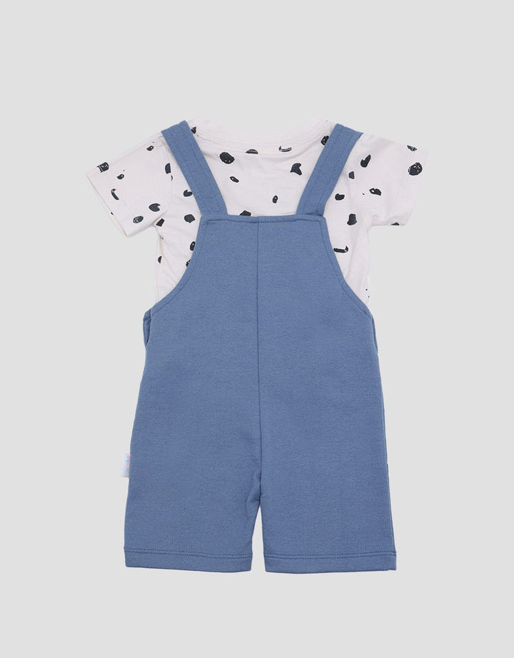 Pipiniko Jumpsuit Overall Anak Laki-laki Print Outline Dino