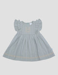 Pipiniko Highlight Bordir Midi Dress Anak Perempuan