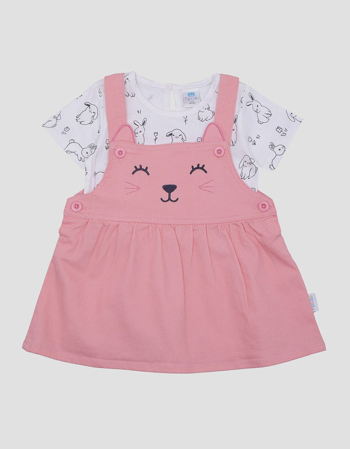 Pipiniko Bunny Embro Midi Dress Anak Perempuan