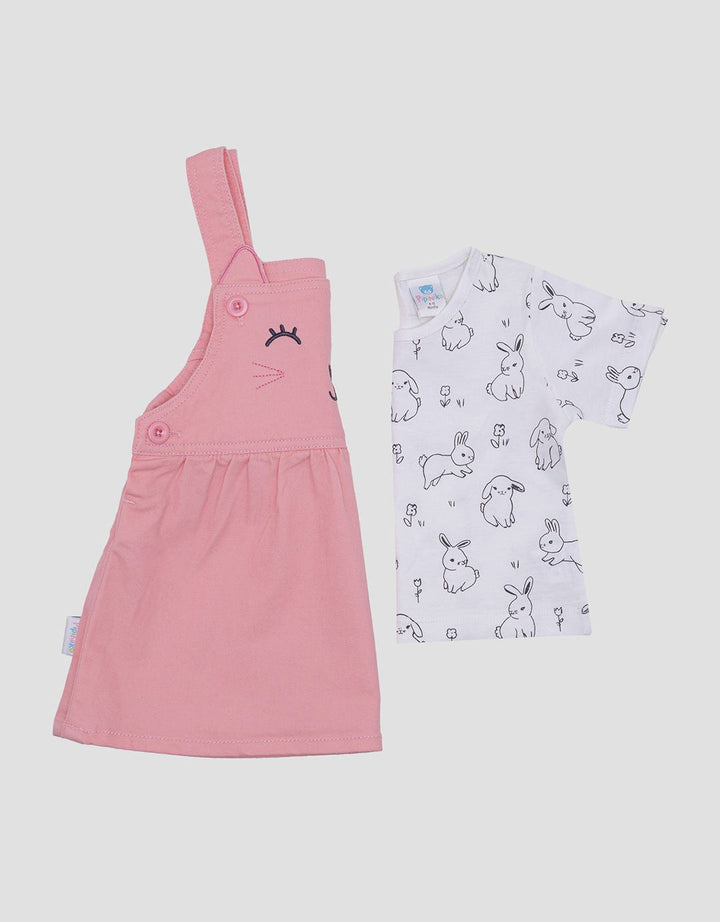 Pipiniko Bunny Embro Midi Dress Anak Perempuan