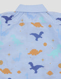 Pipiniko Full Print Dino Pixel Kemeja Anak Laki-Laki