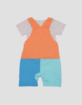 Pipiniko Jumpsuit Overall 3 Tone Dino Anak Laki-laki