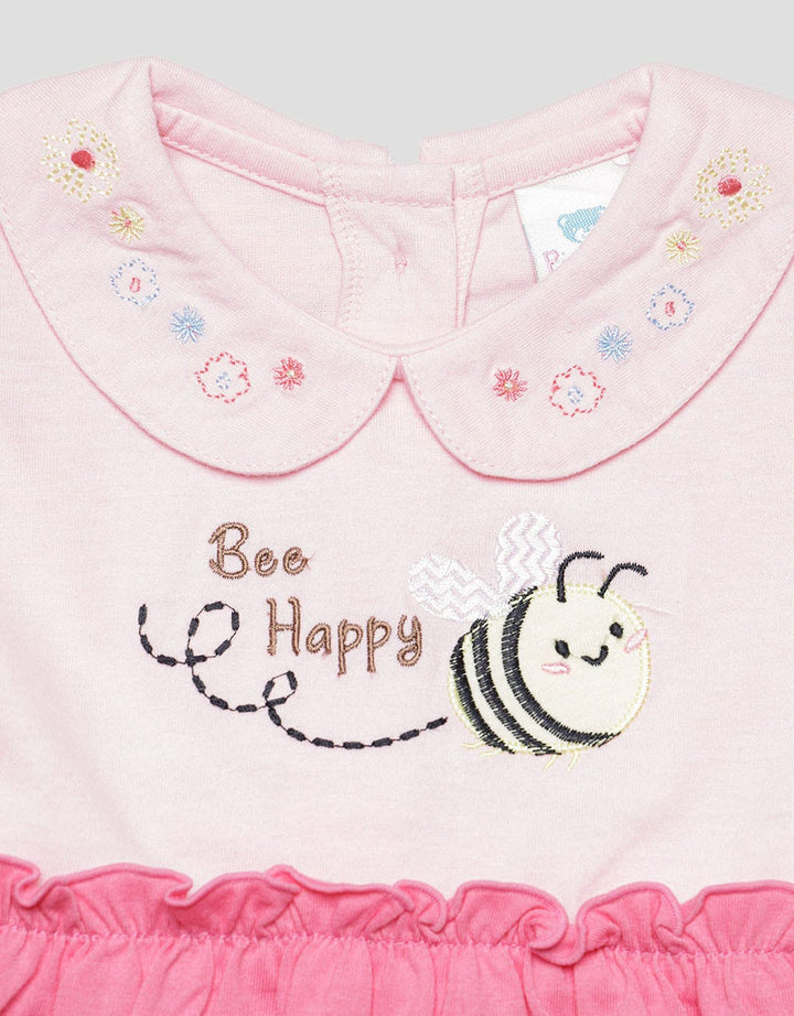 Pipiniko Short Sleeve Midi Dress Costume Bee Girls