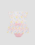 Pipiniko Jumpsuit Romper Dress Girls Print Flower