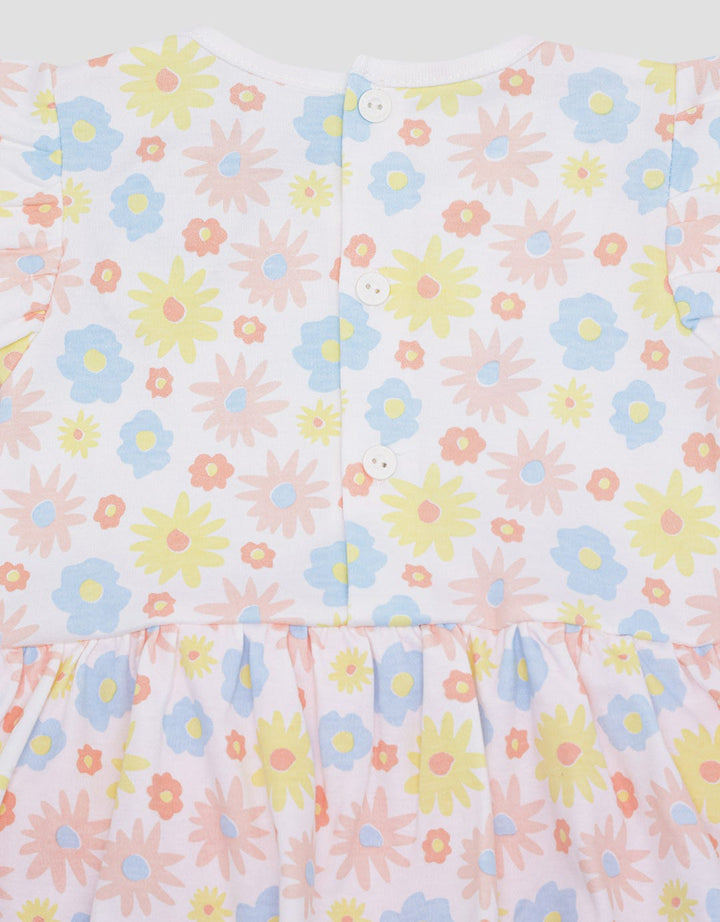 Pipiniko Jumpsuit Romper Dress Girls Print Flower