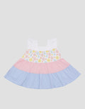 Pipiniko Girls Tier Bee Jersey Midi Dress