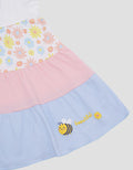 Pipiniko Girls Tier Bee Jersey Midi Dress