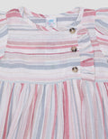 Pipiniko Stripe Lurex Mini Dress Anak Perempuan