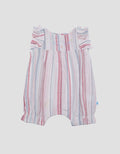 Pipiniko Stripe Lurex Bordir Heart Jumpsuit Romper Anak Perempuan