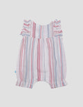 Pipiniko Stripe Lurex Bordir Heart Jumpsuit Romper Anak Perempuan