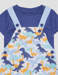 Pipiniko Fp Dino Pixel Short Jumpsuit Overall Anak Laki-Laki