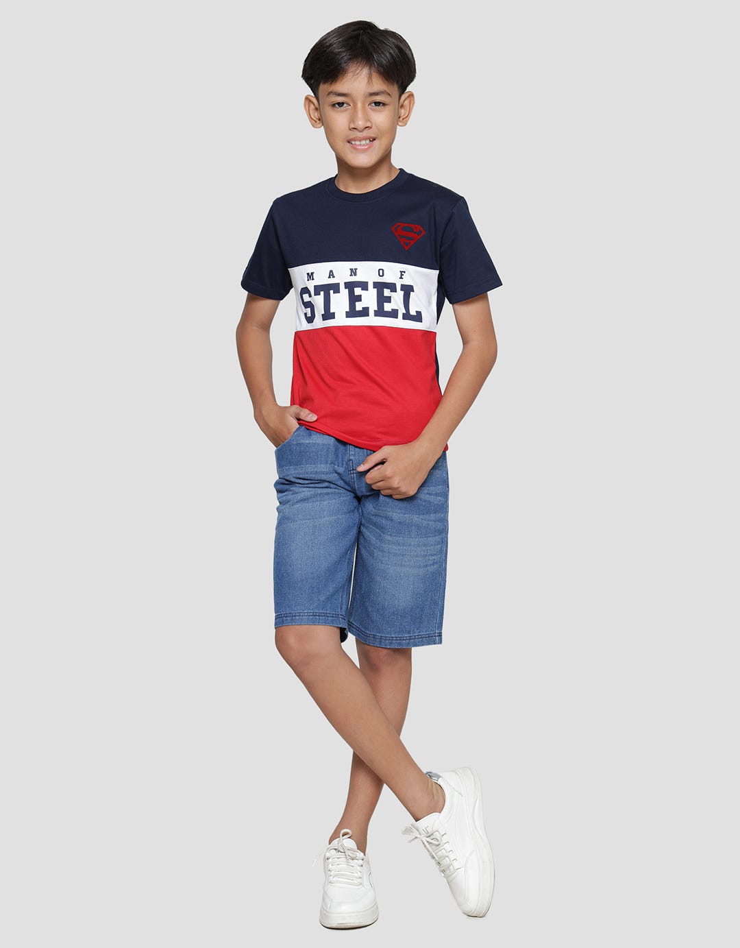 Character Superman Man Of Steel C Kaos Anak Laki-laki