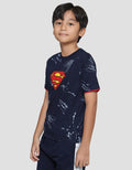 Character Superman Logo Kaos Anak Laki-laki