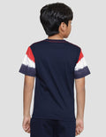 Character Superman Tulisan Ombre Lengan Kaos Anak Laki-Laki