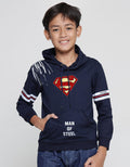 Character Sweater Superman Logo Anak Laki-laki